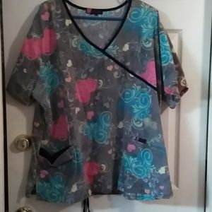 Scrub top size 2x